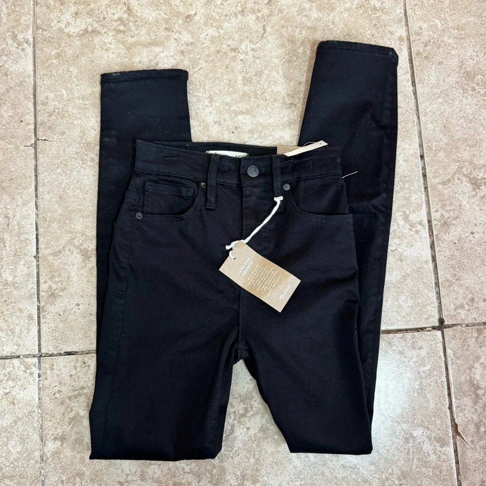 Madewell Curvy‎ High Rise Skinny Black Jenas 23 - Picture 7 of 7